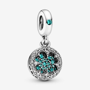 Pandora Lucky Four Leaf Clover Dangle Charm Silber | 790NTLKPU