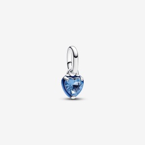 Pandora ME Blue Chakra Heart Mini Dangle Charm Silber | 975UPAXDV