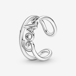 Pandora ME Goals Open Ring Silber | 692DPIQEX
