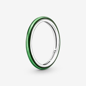Pandora ME Laser Green Ring Silber | 412JYDMTI