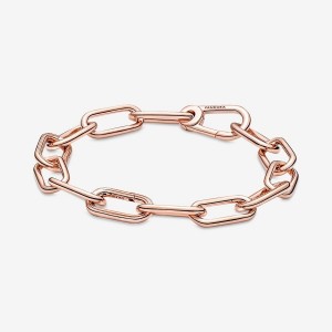 Pandora ME Medium-Link Chain Bracelet Rosa Gold | 486CEDGWV