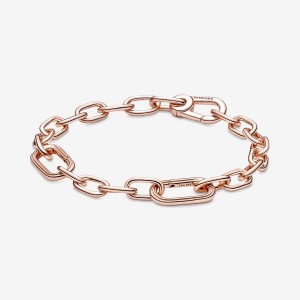 Pandora ME Small-Link Chain Bracelet Rosa Gold | 654PDBEIO