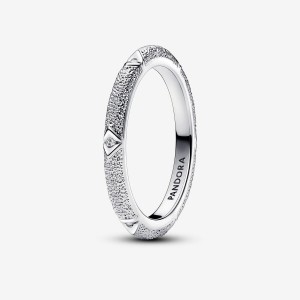 Pandora ME Texture & Stones Ring Silber | 369HNZRGT