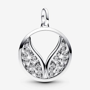 Pandora ME Wings Oversized Medallion Charm Silber | 624ANMESI