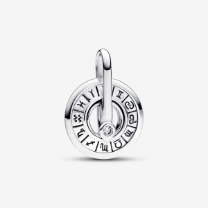 Pandora ME Zodiac Wheel Medallion Charm Silber | 691JDPQVU