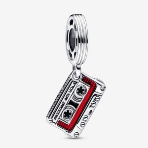 Pandora Marvel Guardians of the Galaxy Cassette Tape Dangle Charm Silber | 153HEQIUY