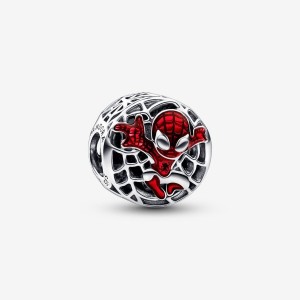 Pandora Marvel Spider-Man Soaring City Charm Silber | 402XIQMCY