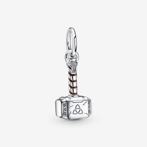 Pandora Marvel The Avengers Thor's Hammer Dangle Charm Silber | 192KOIHWD