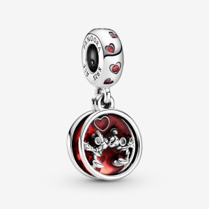 Pandora Mickey Mouse Love and Kisses Dangle Charm Silber | 216NXVHMT