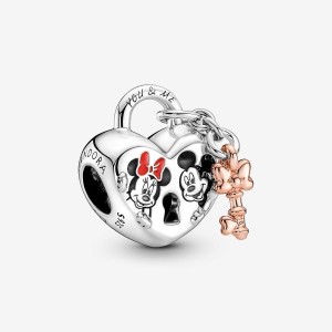 Pandora Mickey Mouse Padlock Charm Mehrfarbig | 456TELIXR