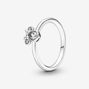 Pandora Minnie Mouse Sparkling Head Ring Silber | 407PMUZTJ