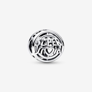 Pandora Mom Hero Openwork Charm Silber | 356ATOSZU