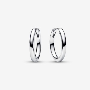 Pandora Moments 18 mm Charm Hoop Earrings Silber | 150CGQHOX