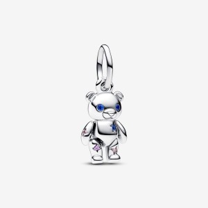 Pandora Movable Teddy Bear Dangle Charm Silber | 756SICWBR