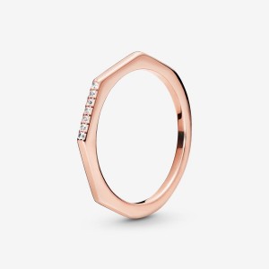 Pandora Multifaceted Ring Rosa Gold | 471EZMFVD