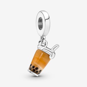 Pandora Murano Glass Bubble Tea Dangle Charm Silber | 261QTBPSR