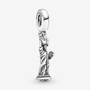 Pandora New York Statue of Liberty Dangle Charm Silber | 165RYOJSH