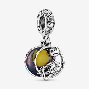 Pandora Nightmare Before Christmas Double Dangle Charm Silber | 027QTCHWE