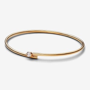Pandora Open Bangle 0.25 carat tw 14k Gold Gold | 629NASLZG