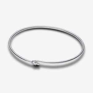 Pandora Open Bangle 0.25 carat tw Sterling Silver Silber | 584BVUYAK