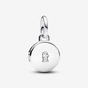 Pandora Openable & Engravable Love Locket Dangle Charm Silber | 980DXCPFR