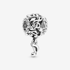 Pandora Openwork Music Notes Charm Silber | 429GSUPYZ