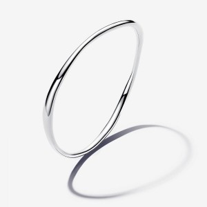 Pandora Organically Shaped Bangle Silber | 859PXNFKR