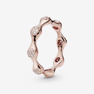 Pandora Pave Modern LovePods Ring - FINAL SALE Rosa Gold | 601DSXCFW