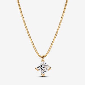 Pandora Pendant Necklace 1.00 carat tw 14k Gold Gold | 623AFXSQR