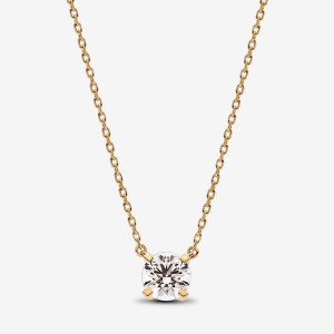 Pandora Pendant Necklace 1.00 carat tw 14k Gold Gold | 710UVPHTL