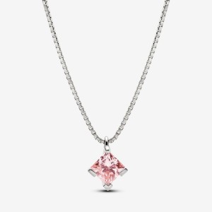 Pandora Pendant Necklace 1.00 carat tw 14k White Gold Weiß Gold | 021BDXIWH