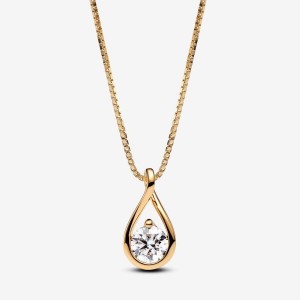 Pandora Pendant Necklace 1.00 carat tw 14k Gold Gold | 426NWMUGT