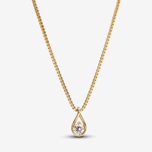 Pandora Pendant & Necklace 0.25 carat tw 14k Gold Gold | 508JYOSZA