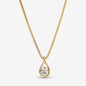 Pandora Pendant & Necklace 0.50 carat tw 14k Gold Gold | 681XTVHUR