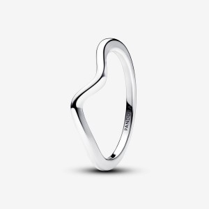 Pandora Polished Wave Ring Silber | 630NCXZWR