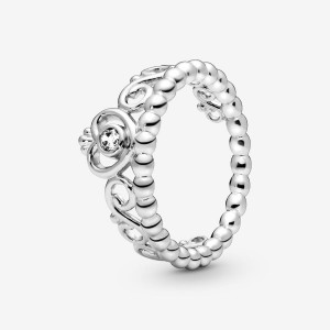 Pandora Princess Tiara Crown Ring Silber | 210NTSAHF