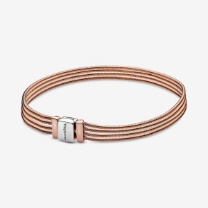 Pandora Reflexions Multi Snake Chain Bracelet Mehrfarbig | 547NDWPAH