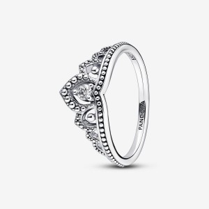 Pandora Regal Beaded Tiara Ring Silber | 354WGKCPL