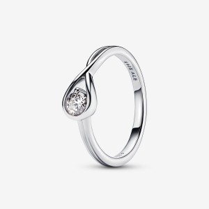 Pandora Ring 0.25 carat tw Sterling Silver Silber | 290LQCUBK