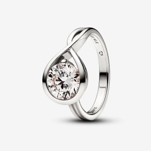 Pandora Ring 2.00 carat tw 14k White Gold Weiß Gold | 640EBNDLT