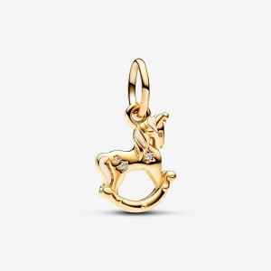 Pandora Rocking Unicorn Dangle Charm Mehrfarbig | 263XDGIFL