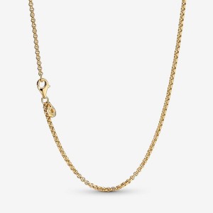 Pandora Rolo Chain Necklace Gold | 908ONBCRV