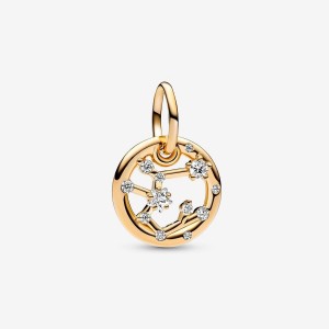 Pandora Sagittarius Zodiac Dangle Charm Gold | 873MRUTNL
