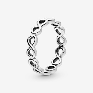 Pandora Simple Infinity Band Ring Silber | 254MNDXVA