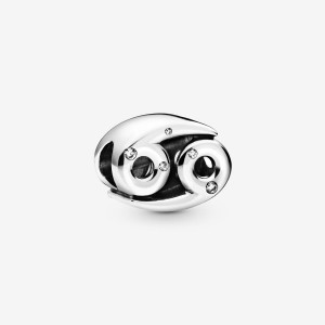 Pandora Sparkling Cancer Zodiac Charm Silber | 863NXSBWV