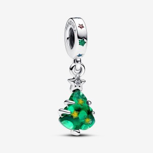 Pandora Sparkling Christmas Tree Dangle Charm Silber | 582AJXPMK