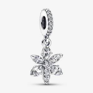 Pandora Sparkling Herbarium Cluster Dangle Charm Silber | 359QXOHCA