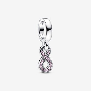 Pandora Sparkling Infinity Dangle Charm Silber | 870ZLMAUG