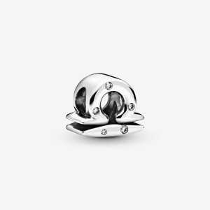 Pandora Sparkling Libra Zodiac Charm Silber | 165ECWOAQ