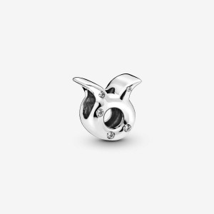 Pandora Sparkling Taurus Zodiac Charm Silber | 695ZSMTRE